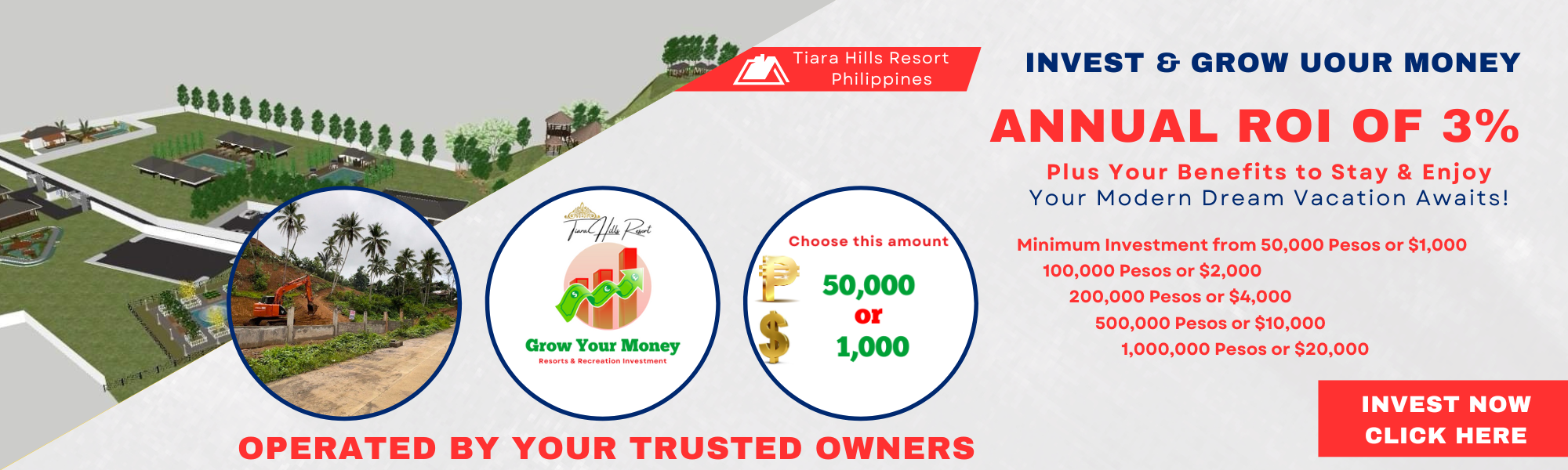 Invest & Grow Yor Money - Php 50,000 or $1,000